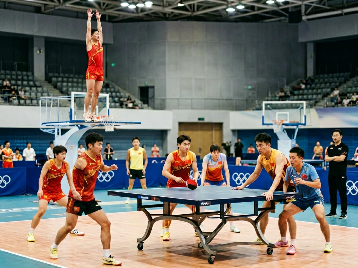 体育赛场准备,孙颖莎米兰冬奥